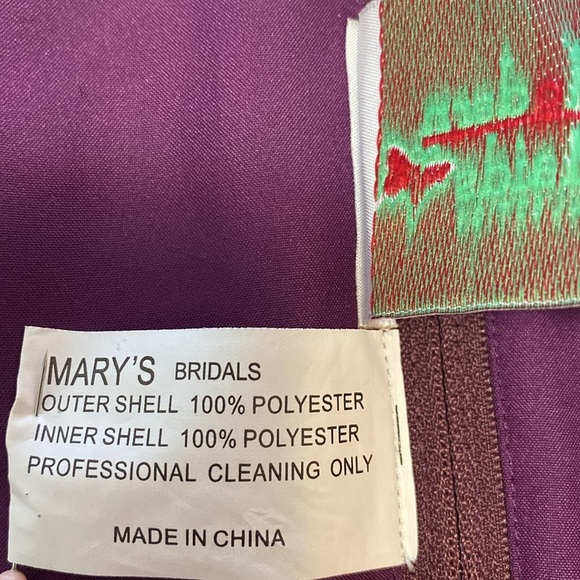 Evening Gown Modern Maids Purple Gown Size 26W with Jacket with Silver Jewels - Picture 15 of 15